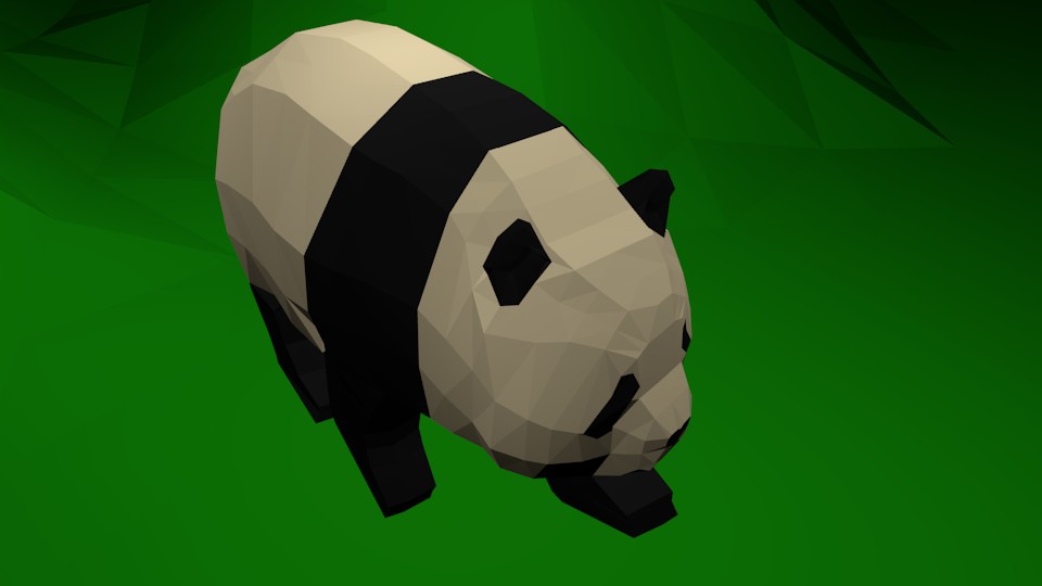 Low poly panda preview image 2